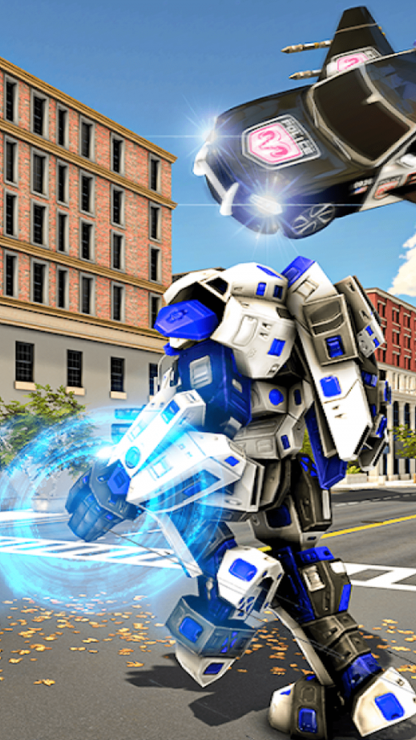 警车变形机器人1