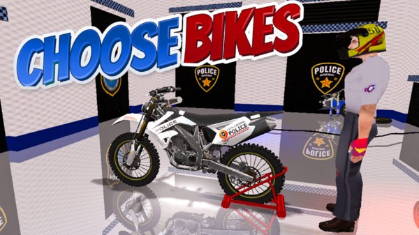 警察自行车特技0