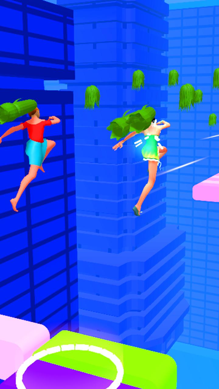 美少女头发赛跑2