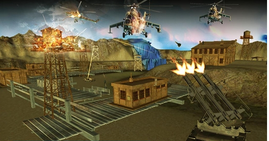 武装直升机射击空袭2