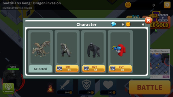 太空杀哥斯拉金刚3