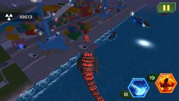 哥斯拉命中粉碎1