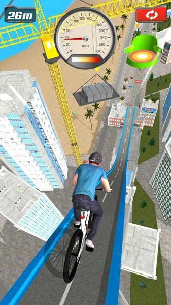 斜坡自行车跳跃3