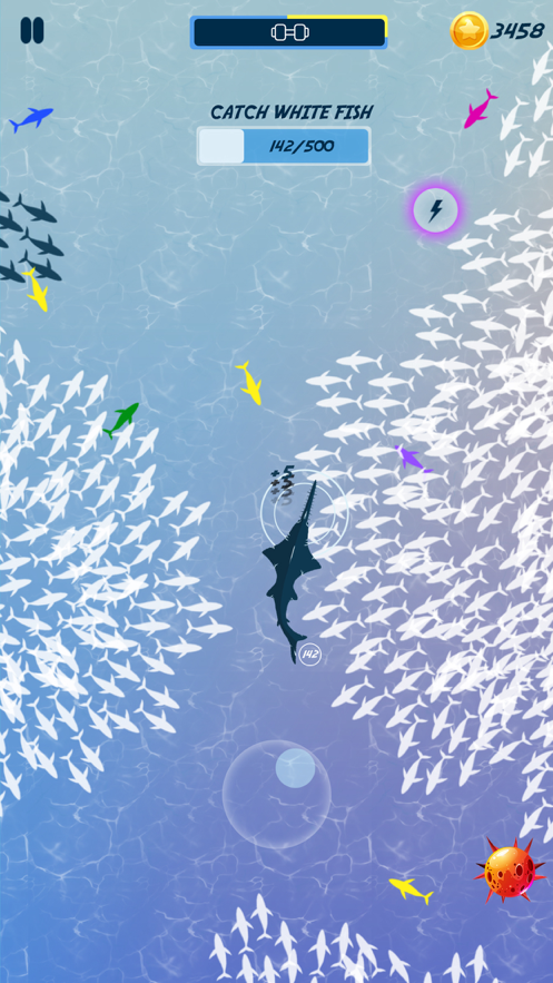 饥饿的鱼喂养和成长3