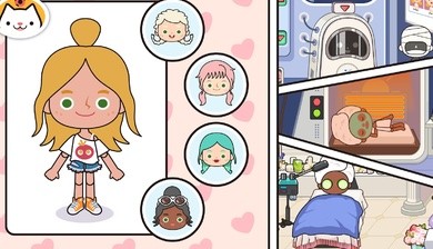 米加小镇更新大学学校2