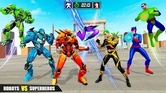 机器人VS超级英雄格斗0