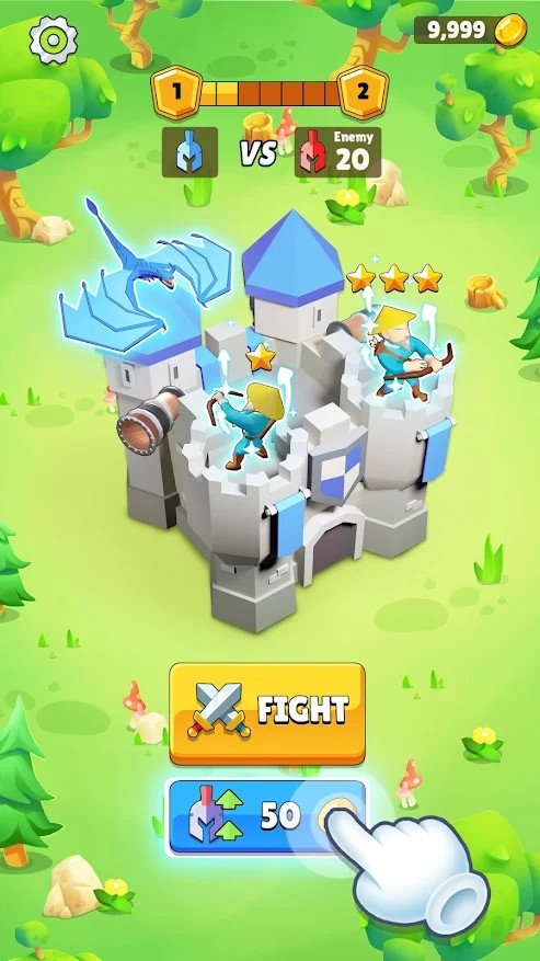 自动成长城堡塔防0