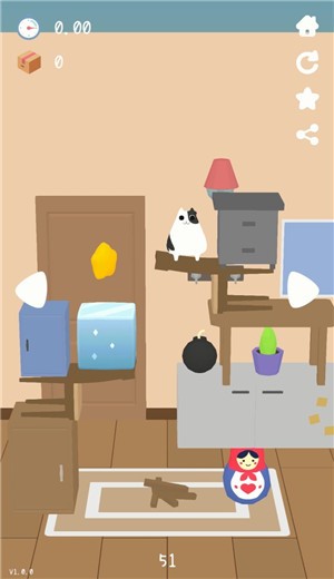 猫咪掉下来啦1