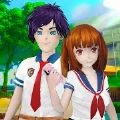 动漫女孩高中生活