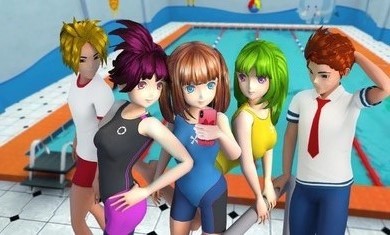 动漫女孩高中生活1