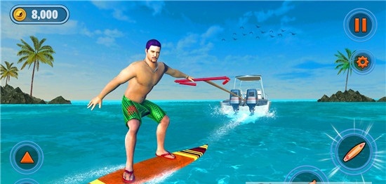 尾浪滑水冲浪3
