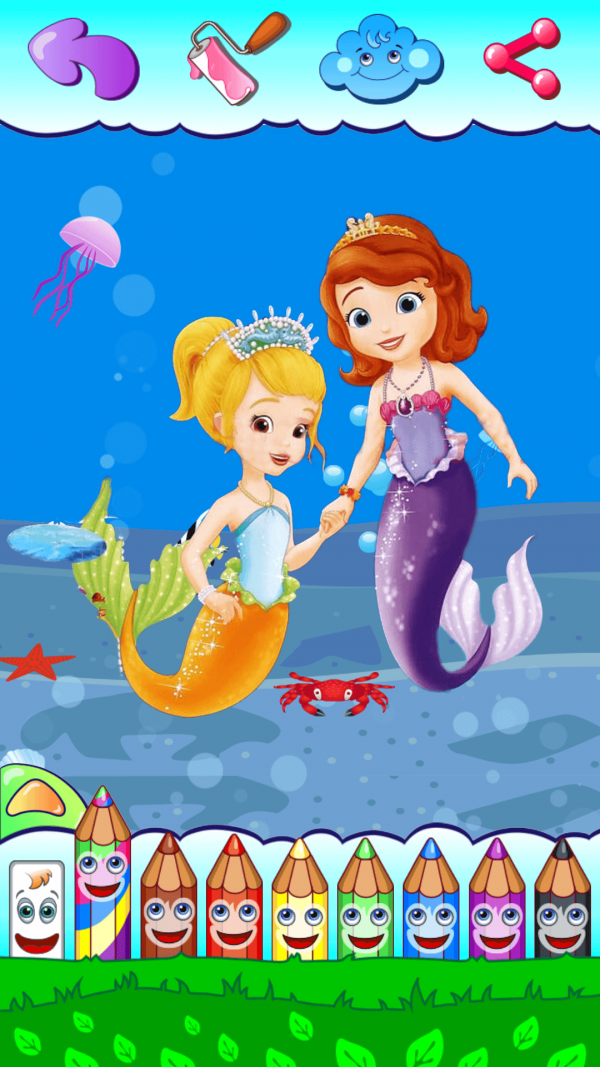 人鱼公主爱画画1