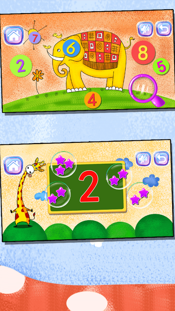 宝宝益智早教学数字4