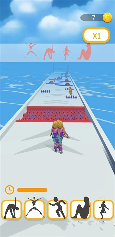 体操运动员跑步3D0