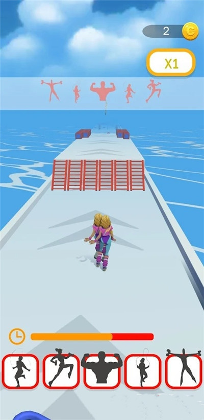 体操运动员跑步3D1