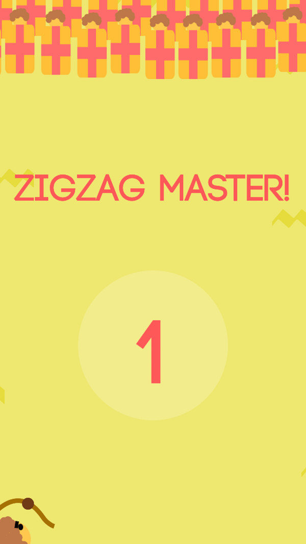 应该呈之字形移动0