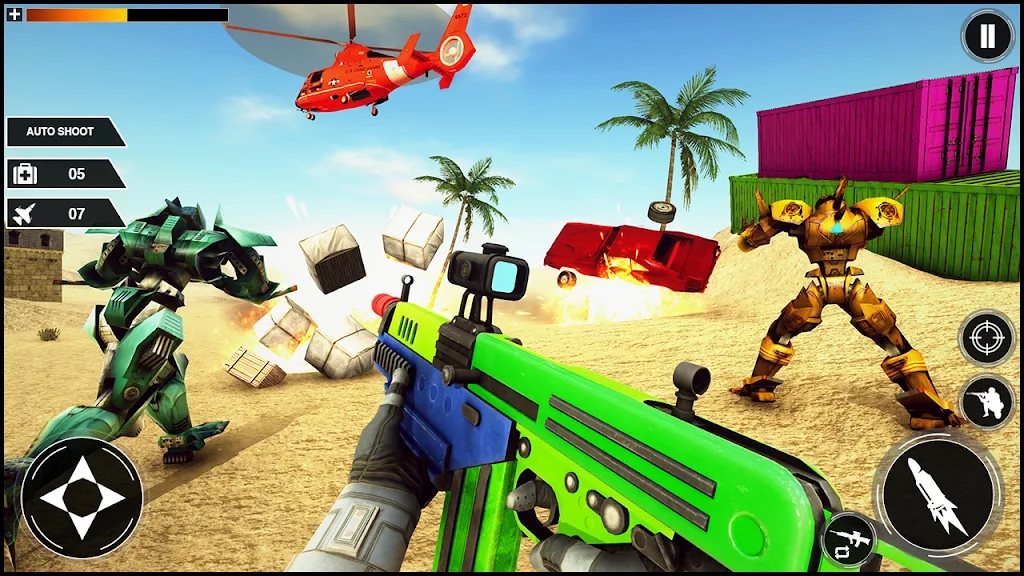 机器人射击罢工4