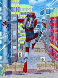 屋顶特技翻转和奔跑3D