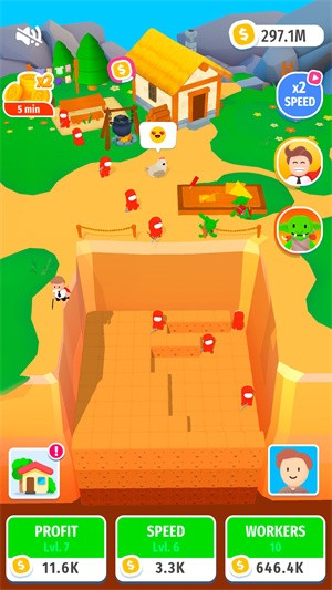 闲置挖掘机3D 闲置挖掘机3D