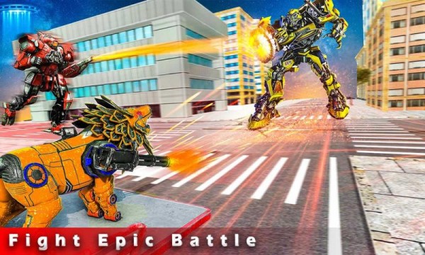 超级英雄飞狮机器人变形2