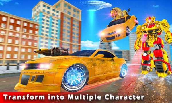 超级英雄飞狮机器人变形3