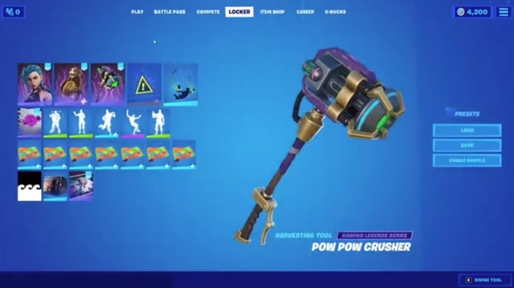 堡垒之夜LOL金克丝联动版2