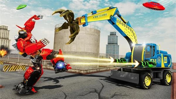 机器人变形挖掘机 机器人变形挖掘机