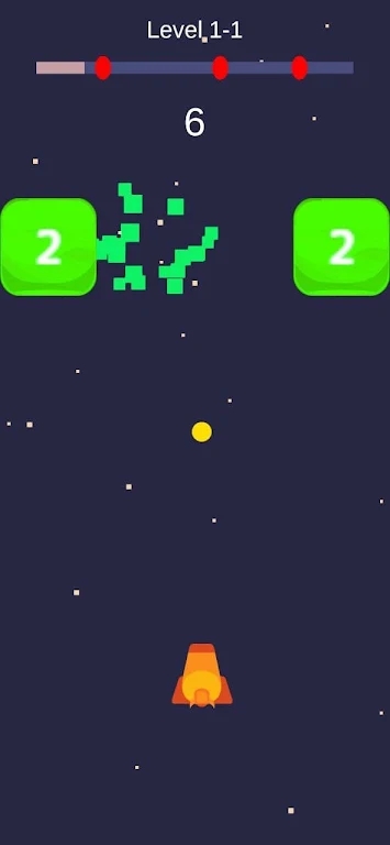 太空数字砖块射击1