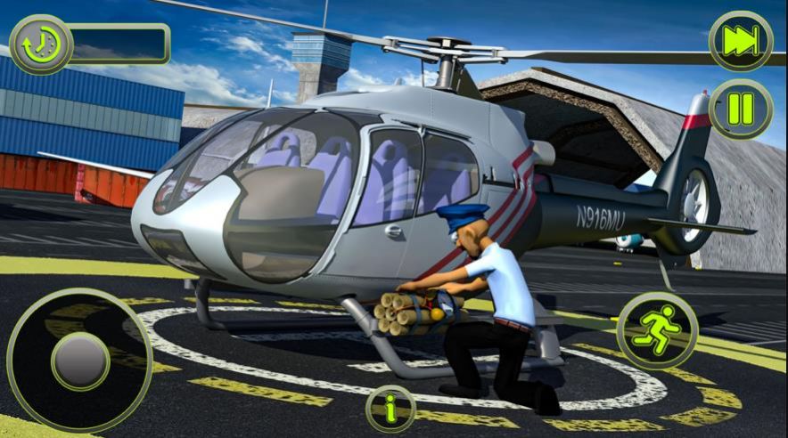 安全机场警察巡逻游戏