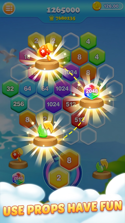 2048六边形粉碎2