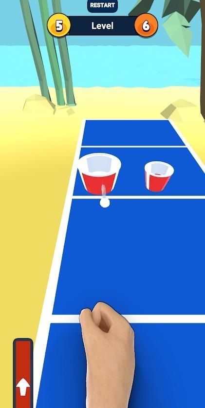 乒乓球弹入水杯3