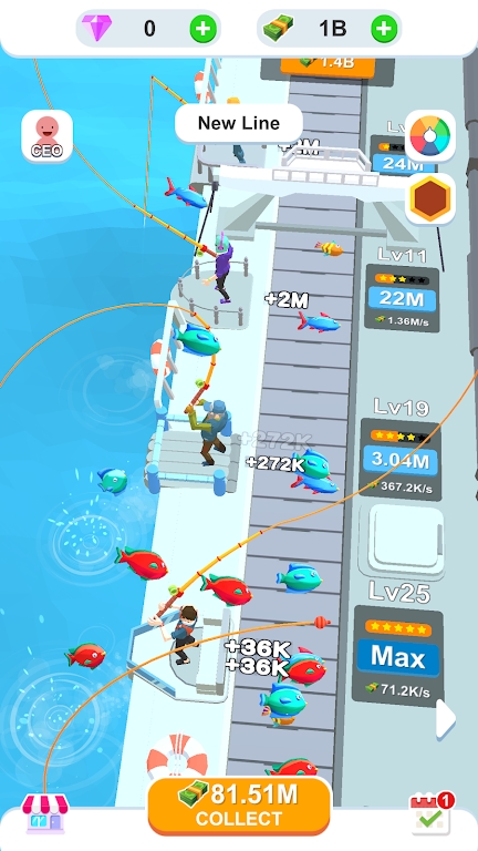 Idle Sea Fishing