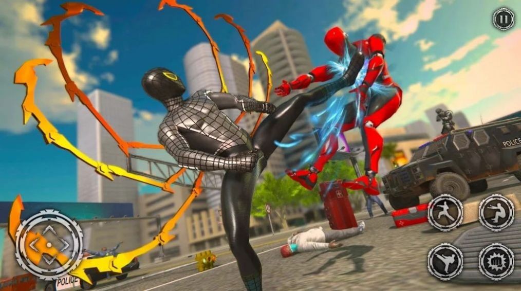 蜘蛛机器人绳索英雄营救0