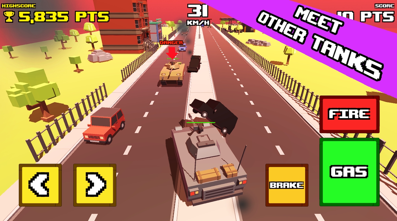 疯狂的道路坦克横撞5