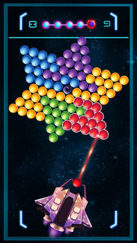 星际飞船射击泡泡弹0