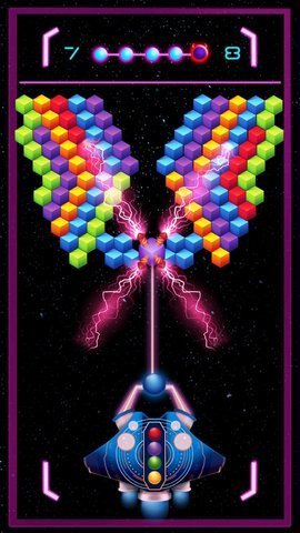 星际飞船射击泡泡弹2