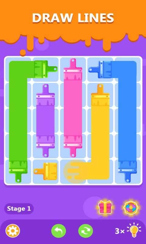 彩色线条的谜题1