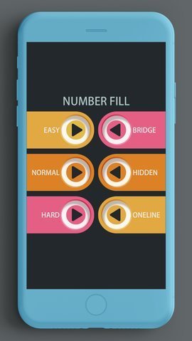 数字填充绘制方块0