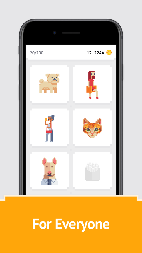 idle pixel art填色本0