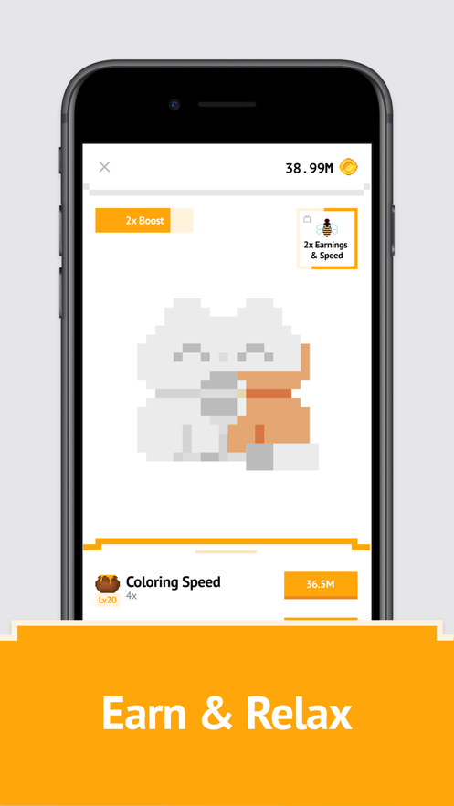 idle pixel art填色本1