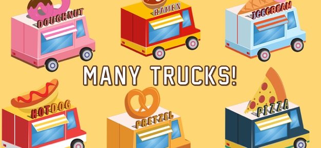 食品卡车快速街头抢购0