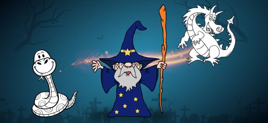 可怕的怪物着色书2