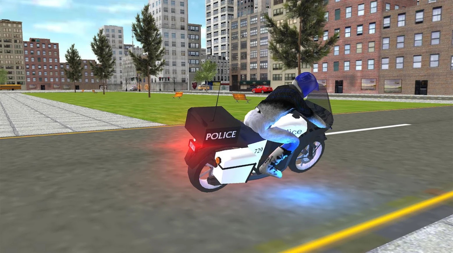 真实警察摩托车模拟器0