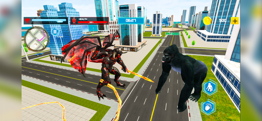 大猩猩游戏城市攻击0