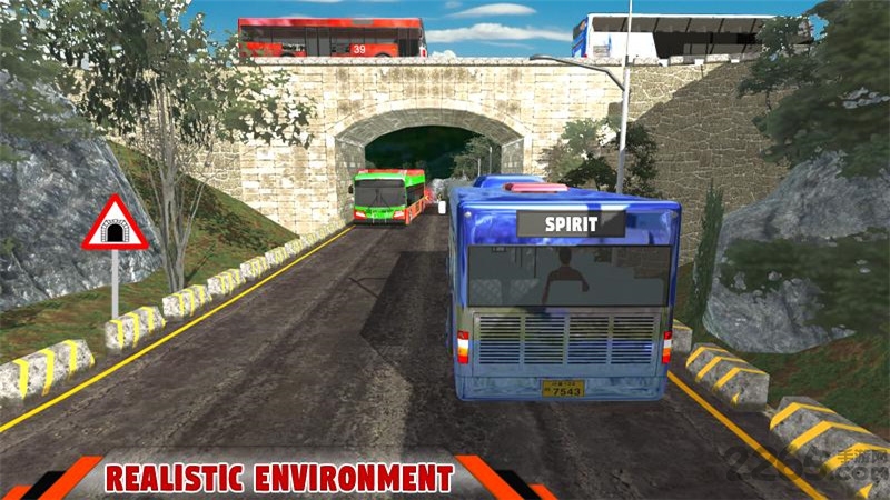 现代巴士车道停车场3D2