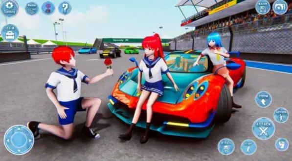 动漫高中女生3D模拟1