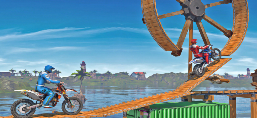 特技自行车摩托车比赛0