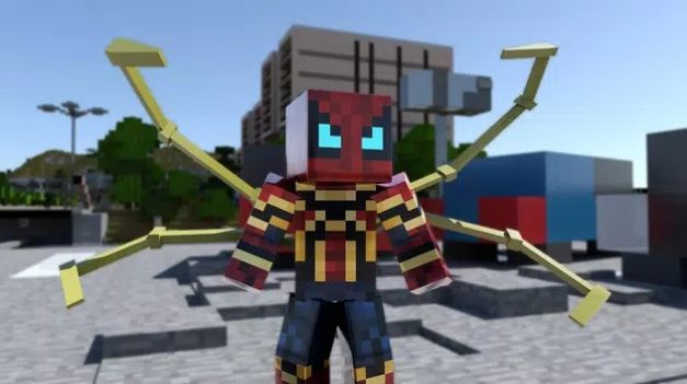 方块工艺蜘蛛人酷跑0