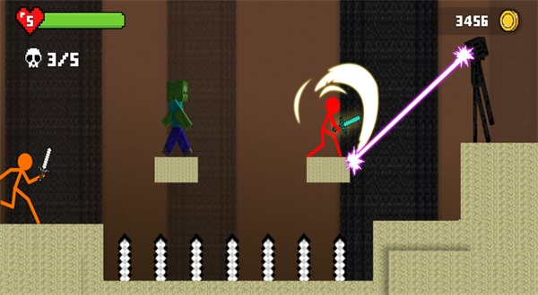 手工艺世界中的火柴人战斗2