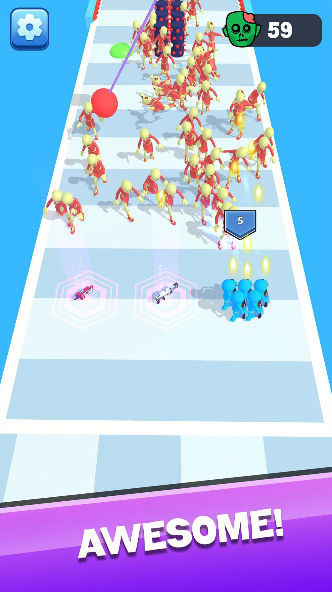 僵尸袭击火柴人战争3